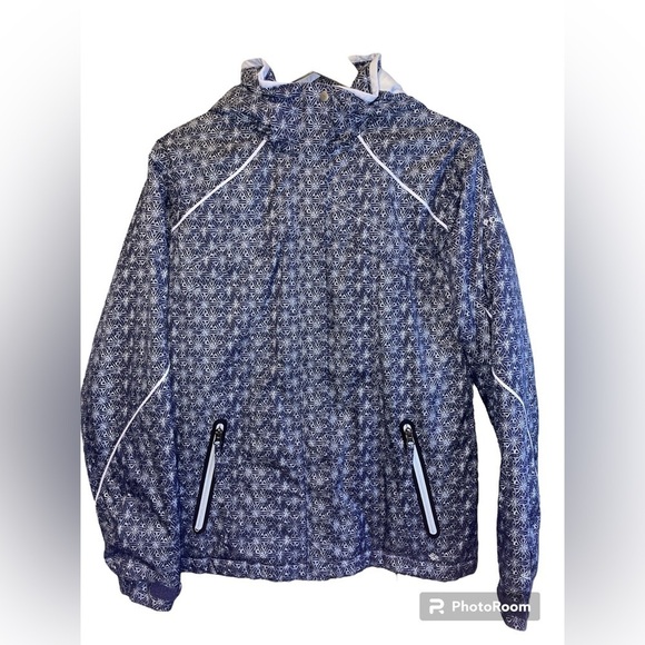 Columbia snow winter blue white winter jacket - Picture 1 of 5